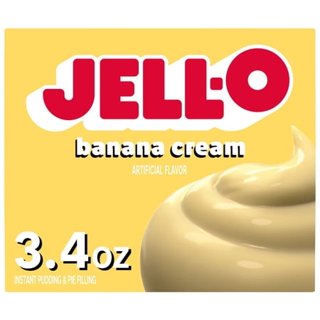 Jell-O Banana Cream Artificially Flavored Instant Pudding & Pie Filling Mix, 3.4 oz. Box