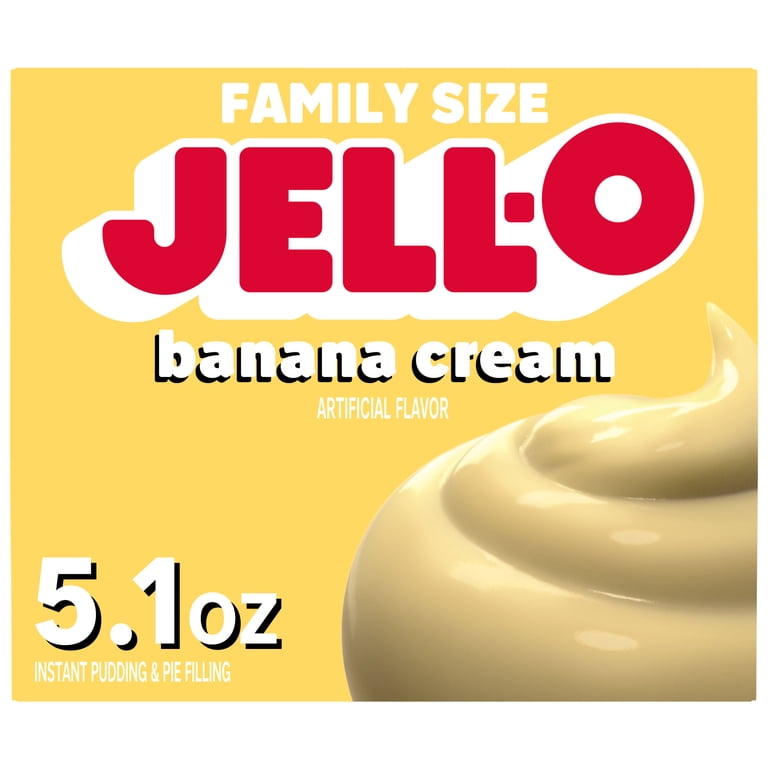 Jell-O, Instant Pudding Pie Filling, 5.1 oz, Banana Cream