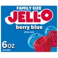 thumbnail image 1 of Jell-O Berry Blue Gelatin Dessert Mix, Family Size, 6 oz Box, 1 of 14