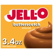 Jell-O Butterscotch Instant Pudding & Pie Filling Mix, 3.4 oz Box