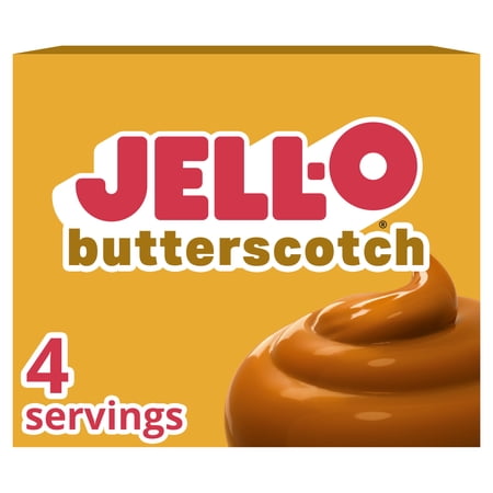 Jell-O Butterscotch Instant Pudding & Pie Filling Mix, 3.4 oz Box