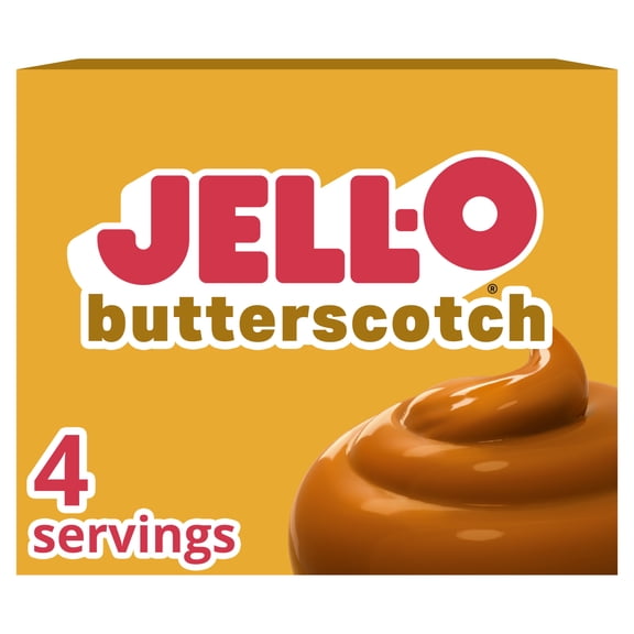 Jell-O Butterscotch Instant Pudding & Pie Filling Mix, 3.4 oz Box