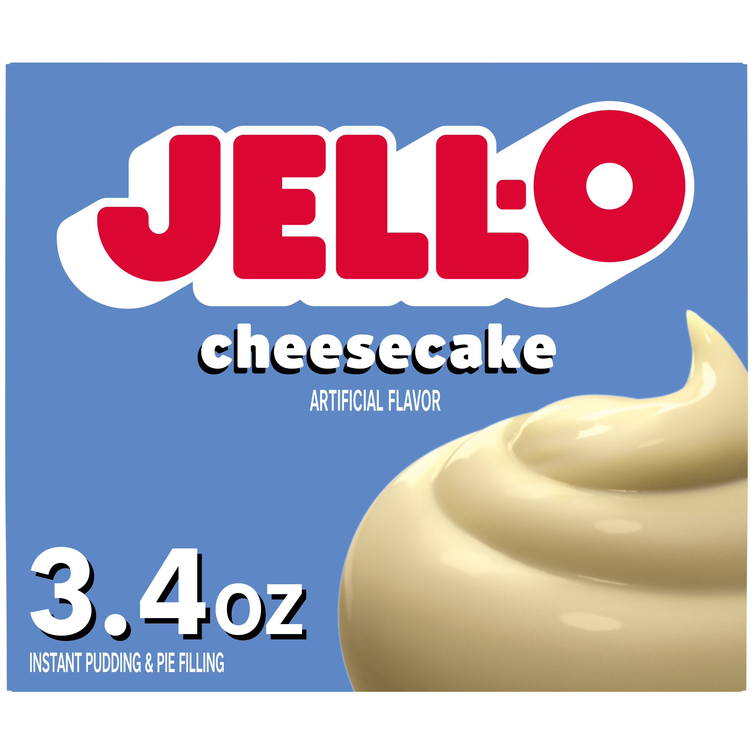 JellO Strawberry Creme Instant Pudding Mix, 3.4 oz Box