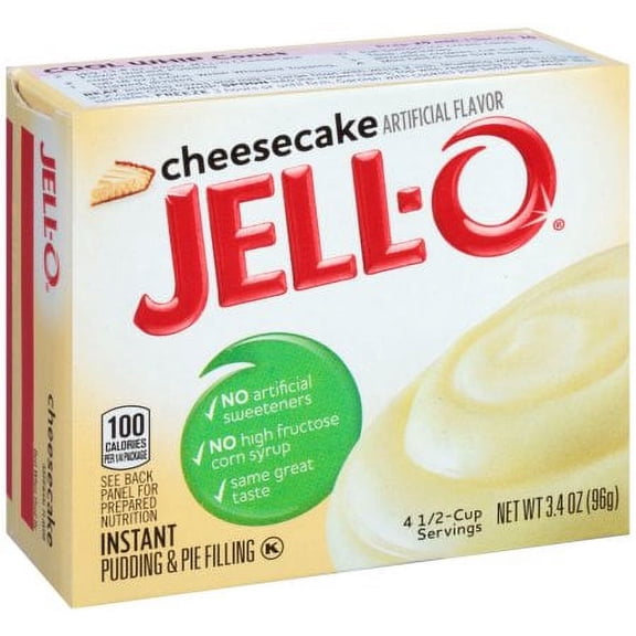 Jell-O Cheesecake Instant Pudding Mix, (Pack of 14)