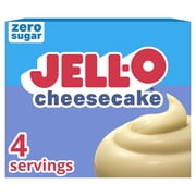 Jell-O Cheesecake Artificially Flavored Zero Sugar Instant Reduced Calorie Pudding & Pie Filling Mix, 1 oz. Box