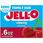 Jell-O Cherry Flavor Sugar Free Gelatin 0.6 oz (Pack - 3)