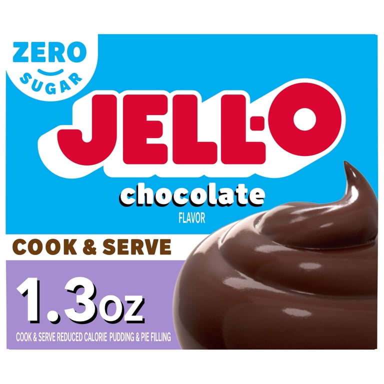 Jell-O Zero Sugar Chocolate Pudding & Pie Filling Mix, Cook