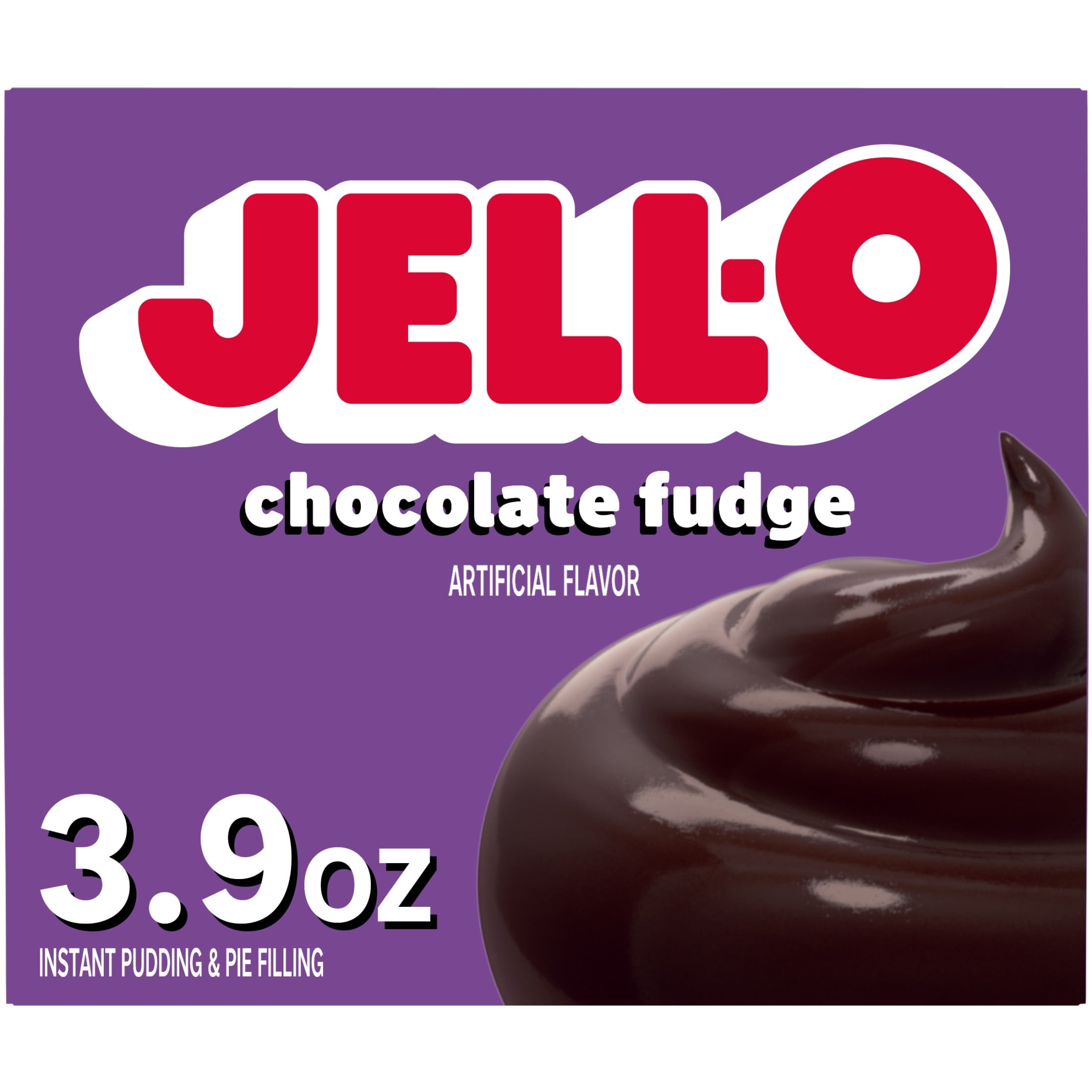 Jell-O Chocolate Fudge Artificially Flavored Instant Pudding & Pie Filling Mix Box ,(1PACK)