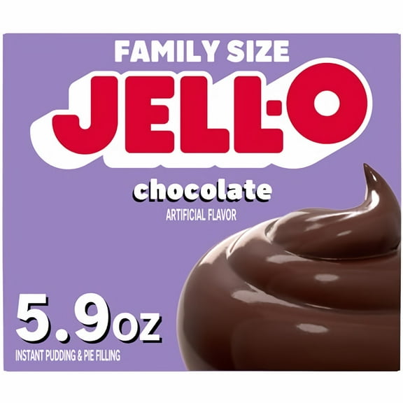 Jell-O Chocolate Instant Pudding Mix & Pie Filling 5.9 oz (Pack of 32)