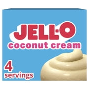Jell-O Coconut Cream Artificially Flavored Instant Pudding & Pie Filling Mix, 3.4 oz Box