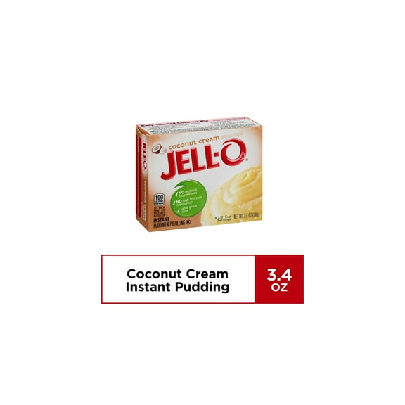 Jell-O Coconut Cream Instant Pudding & Pie Filling Mix (Pack of 12)