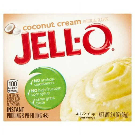 Jell-O Coconut Cream Instant Pudding & Pie Filling Mix (Pack of 48)