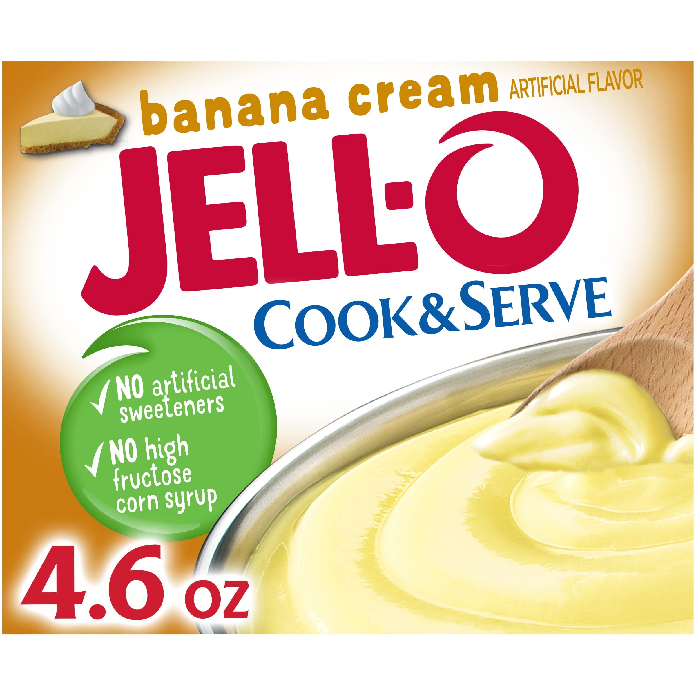 Jell-O Cook & Serve Banana Cream Pudding & Pie Filling Mix (24 ct