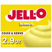 Jell-O Cook & Serve Lemon Naturally Flavored Pudding & Pie Filling Mix, 2.9 oz Box