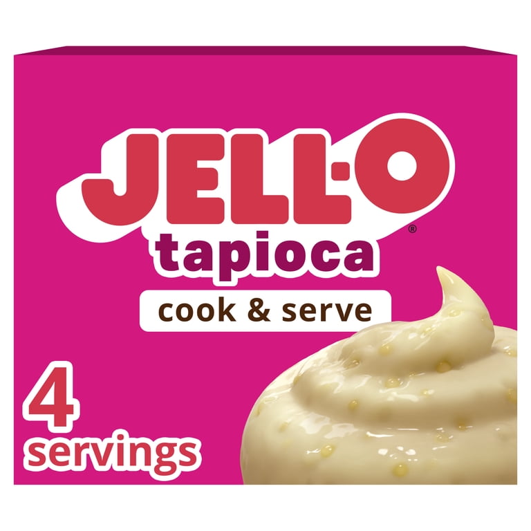 Jell-O, Cook and Serve Tapioca Pudding and Pie Filling Mix, 3 oz