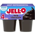thumbnail image 1 of Jell-O Dark Chocolate Sugar Free Pudding Cups Snack, 4 Ct Cups, 1 of 14