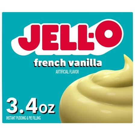 Jell-O French Vanilla Instant Pudding & Pie Filling Mix, 3.4 oz Box