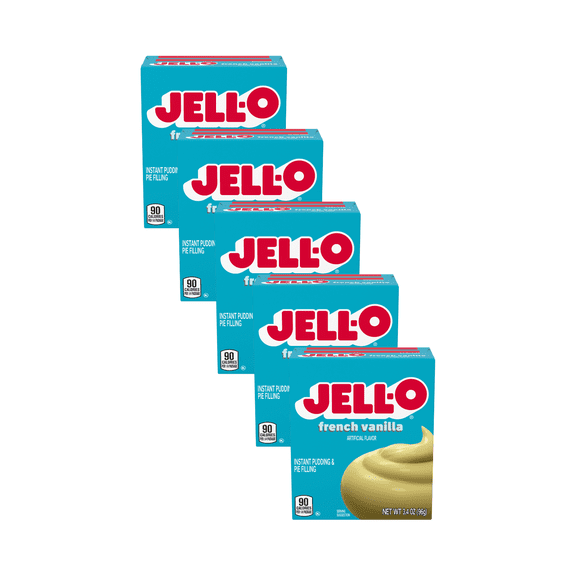Jell-O French Vanilla Pudding , 3.4 OZ (Pack - 5)