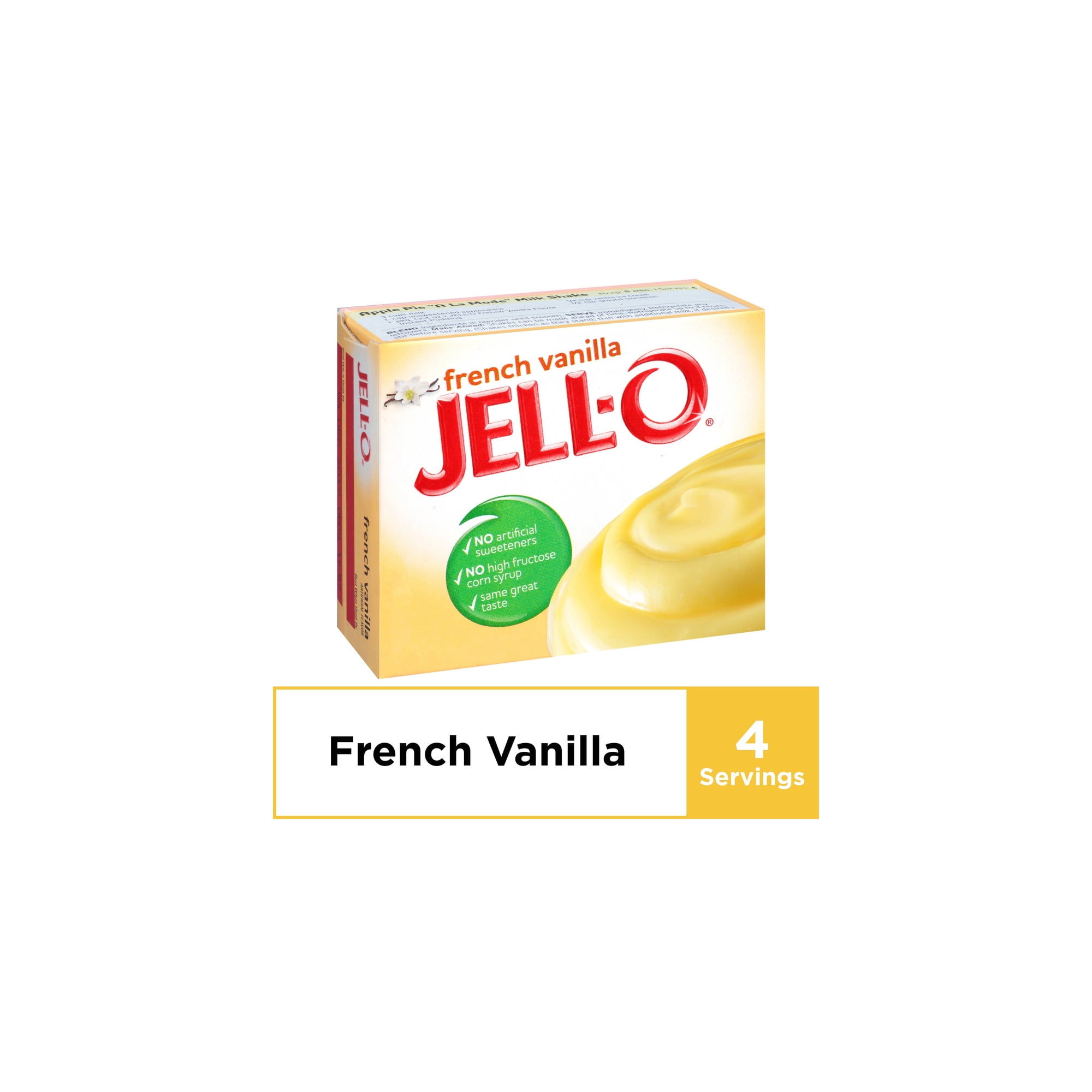 Jell-O French Vanilla Instant Pudding Mix, 3.4 OZ, Easy to Make