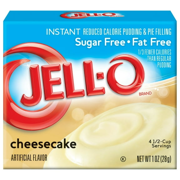 Jell-O Instant Cheesecake Sugar Free Pudding, 1 OZ, 4-Pack