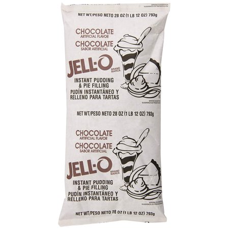Jell-O Instant Chocolate Fudge Pudding & Pie Filling Mix (Bulk) Bag, 28 Oz ( Pack Of 12)