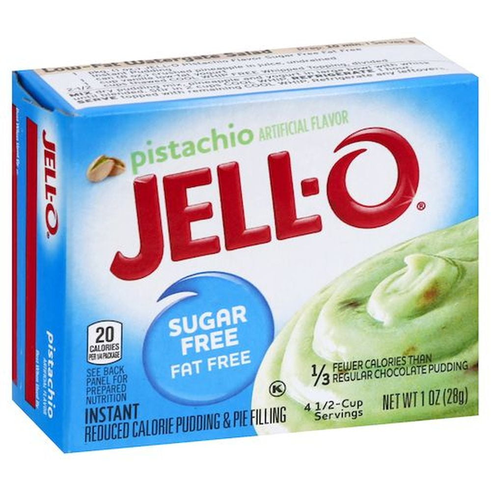 Jell O Instant Pistachio Sugar Free and Fat Free Pudding and Pie