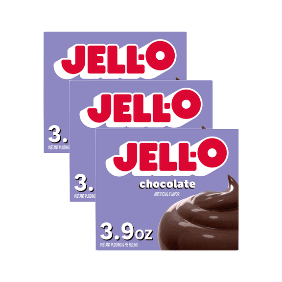 Jell-O Instant Pudding Mix, Chocolate, 3.9 OZ (Pack -3)