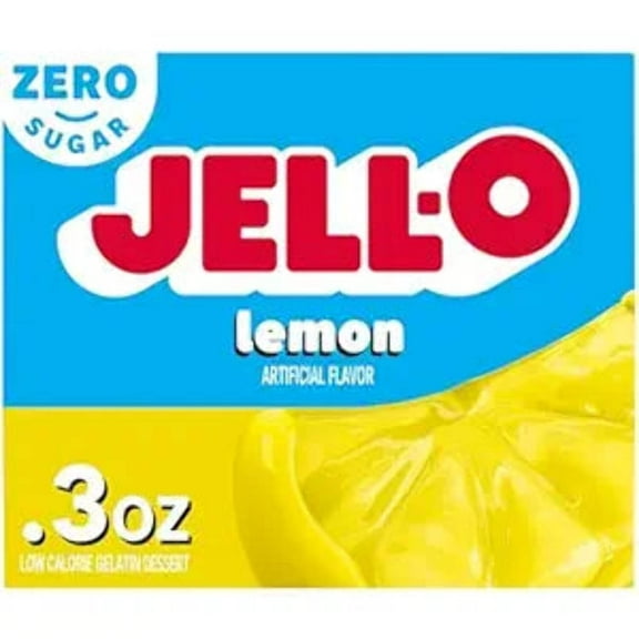 Jell-O Sugar Free Gelatin Dessert, Lemon, 0.3 Ounce Pack of 2-5767290045