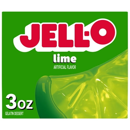 Jell-O Lime Gelatin Dessert Mix, 3 oz Box