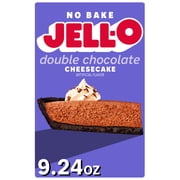 Jell-O No Bake Double Chocolate Cheesecake Dessert Kit with Filling Mix & Crust Mix, 9.24 oz Box