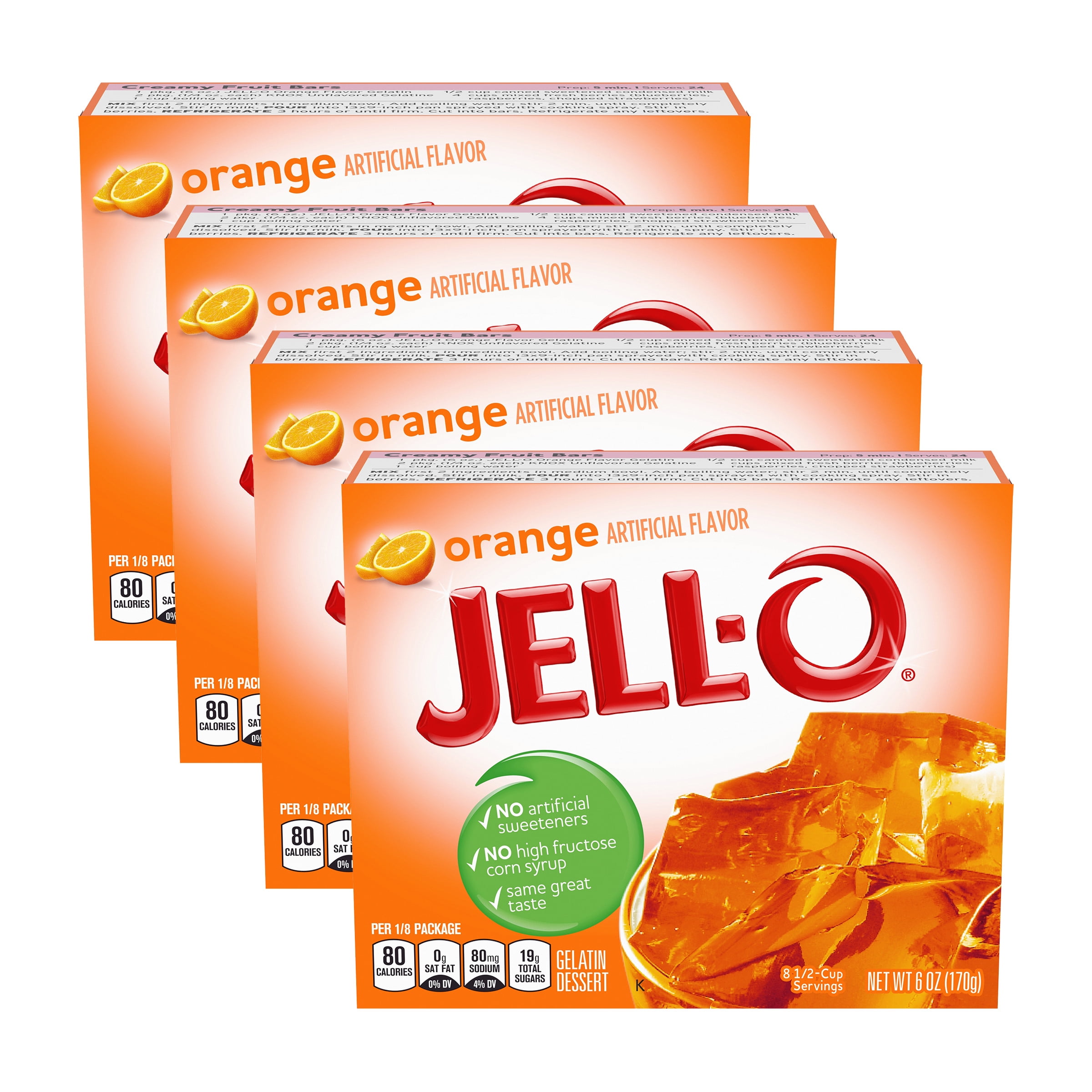 GELATE FACTORY 31個セット Jell-O Orange Instant Gelatin Mix, 6 oz Box (Pack-4) - Walmart.com
