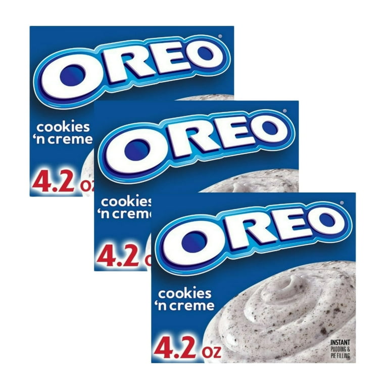 Jell-O Oreo Cookies 'n Creme Instant Pudding, 4.2 oz Box, 3 Pack