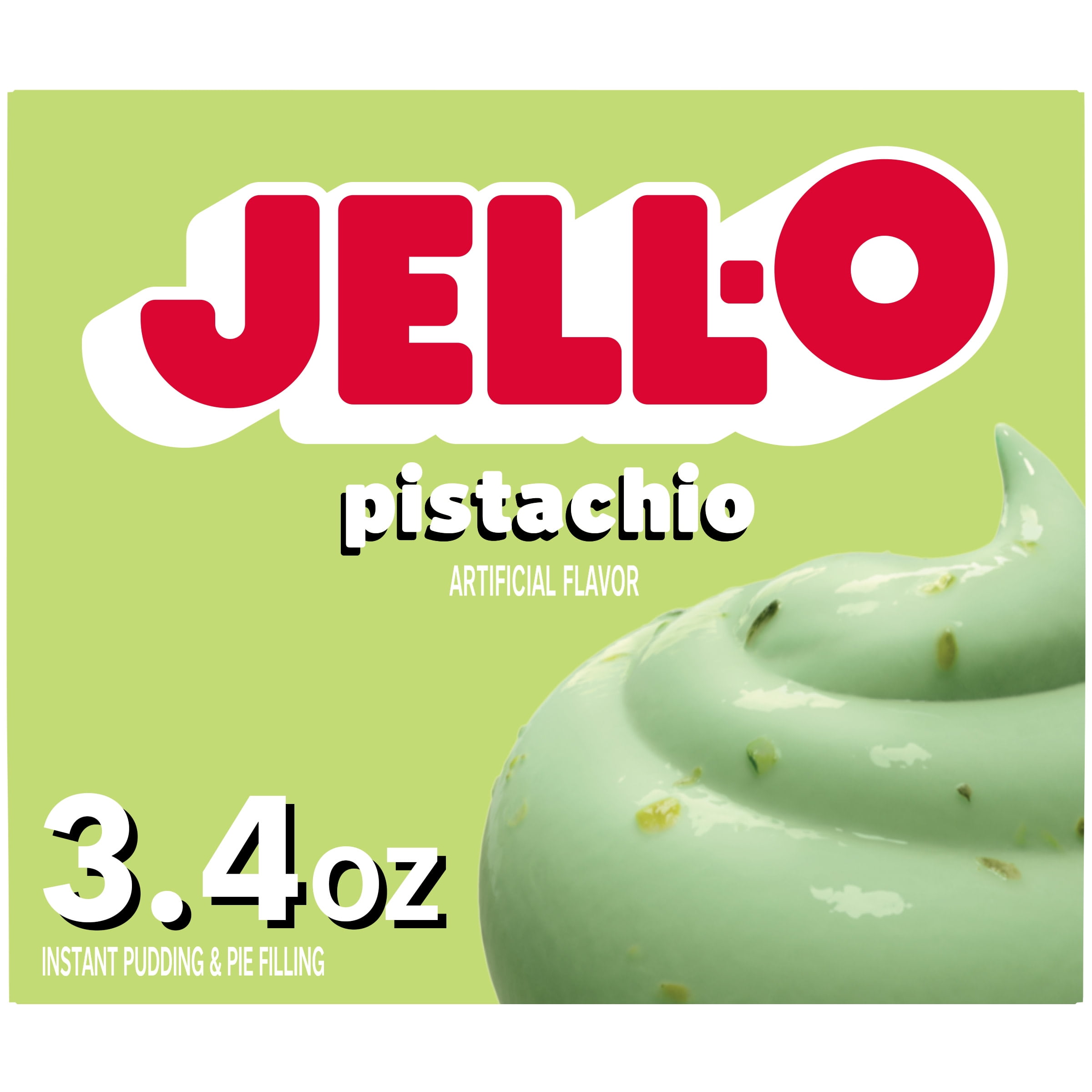 JellO Pistachio Instant Pudding Mix & Pie Filling, 3.4 oz. Box