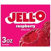 Jell-O Raspberry Gelatin Dessert Mix, 3 oz Box