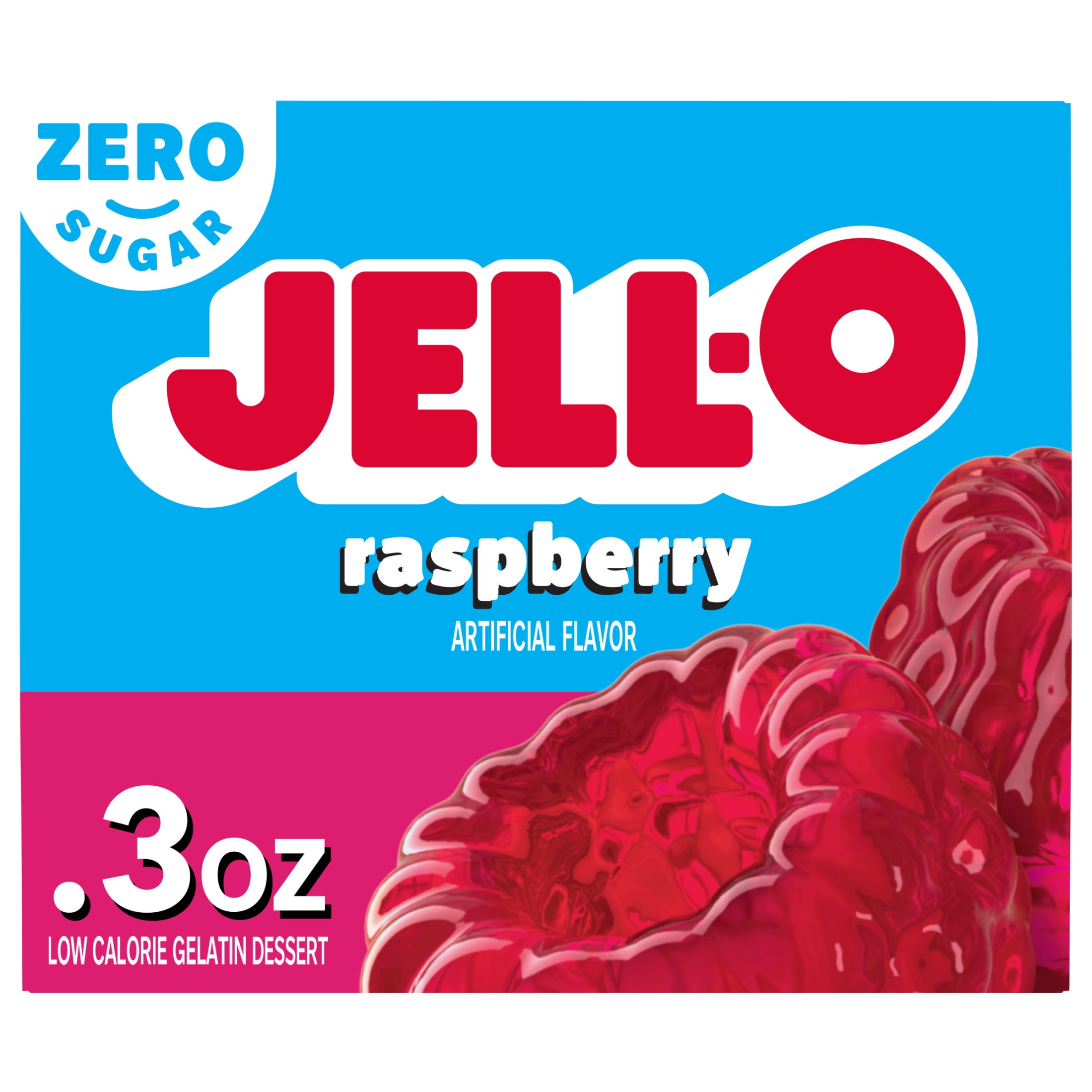 Jell-O Raspberry Parfait Cups, Artificially Flavored Zero Sugar