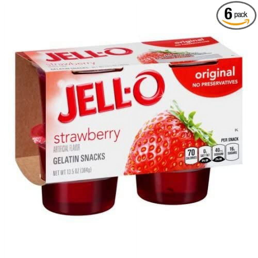 Jell O Strawberry Gelatin, 13.5 Ounce 6 Per Case.