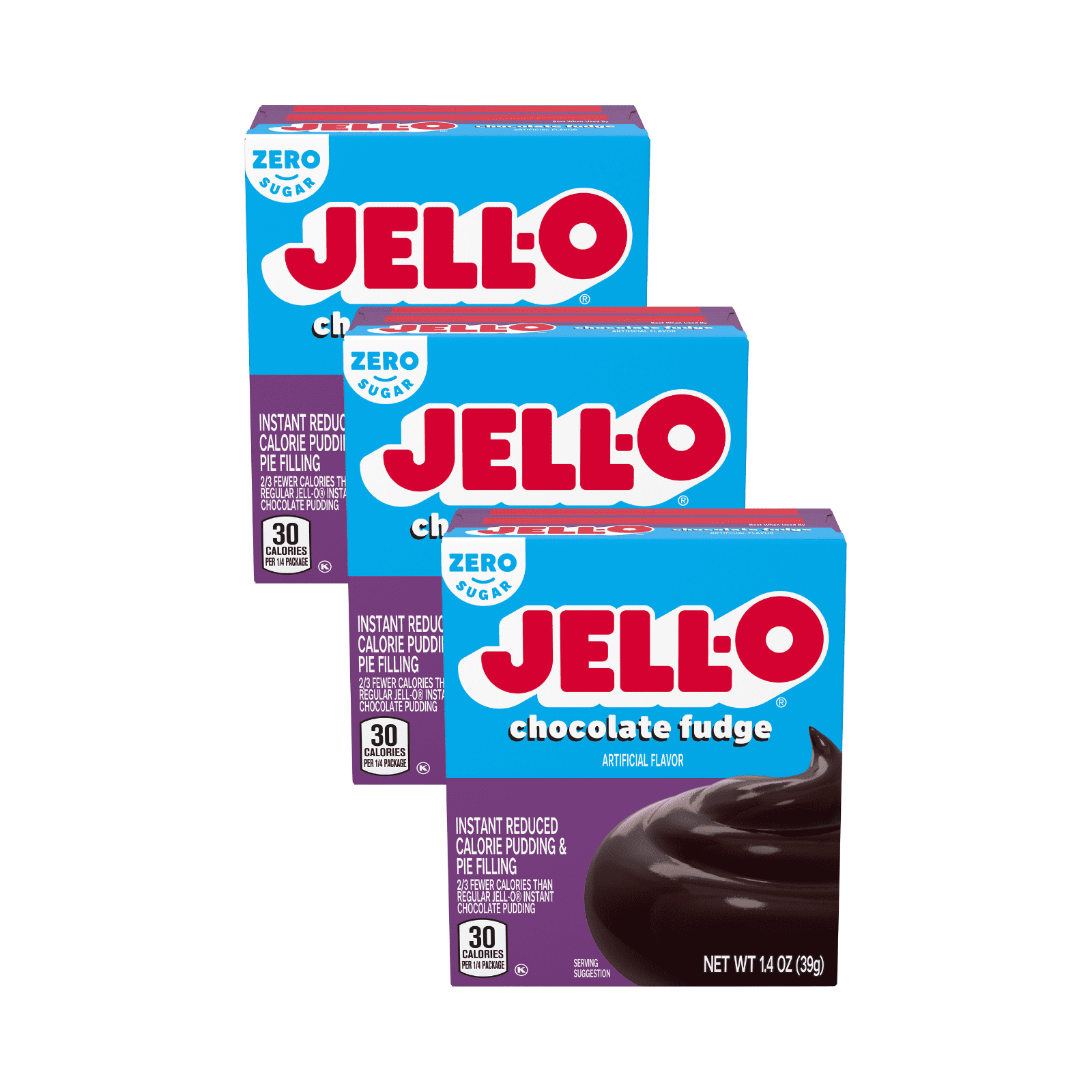 Jell-O Sugar Free Chocolate Pudding, 1.4 OZ (Pack - 5) - Walmart.com