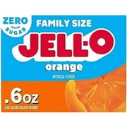 Jell-O Sugar Free Gelatin Dessert, Orange, 0.6 Ounce Pack of 1-938335681