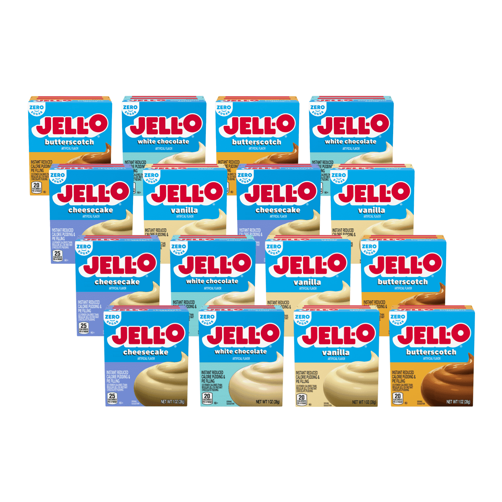 Jell-O Sugar Free Instant Pudding and Pie Mix, White Chocolate