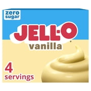 Jell-O Vanilla Zero Sugar Instant Reduced Calorie Pudding & Pie Filling Mix, 1 oz. Box