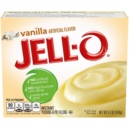 Indulge in Creamy Delight with Jell-O Vanilla Instant Pudding Mix - 5.1 Ounce Box (Pack of 6)