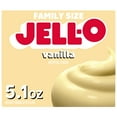 thumbnail image 1 of Jell-O Vanilla Artificially Flavored Instant Pudding & Pie Filling Mix, Family Size, 5.1 oz. Box, 1 of 14