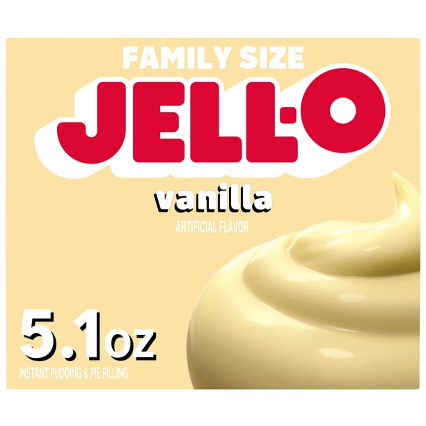 Jell-O Vanilla Pudding 5.1 oz - Pudding cups for retail - Walmart