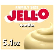 Jell-O Vanilla Artificially Flavored Instant Pudding & Pie Filling Mix, Family Size, 5.1 oz. Box