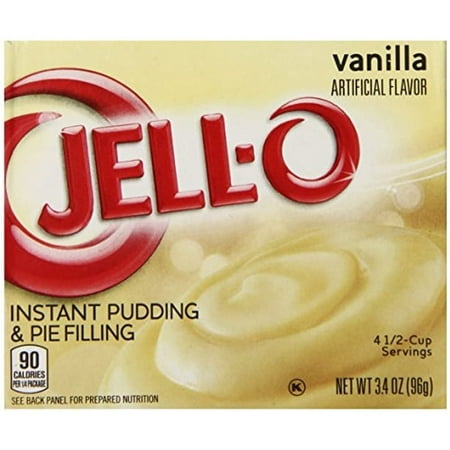 Jell-O Vanilla, Instant Pudding & Pie Filling, 3.4 Oz, 6 Pk