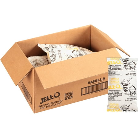 Jell-O Vanilla Instant Pudding & Pie Filling Mix, 12 ct Casepack, 28 oz Pouches