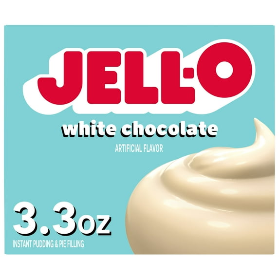 Jell-O White Chocolate Instant Pudding & Pie Filling Mix, 3.3 oz Box