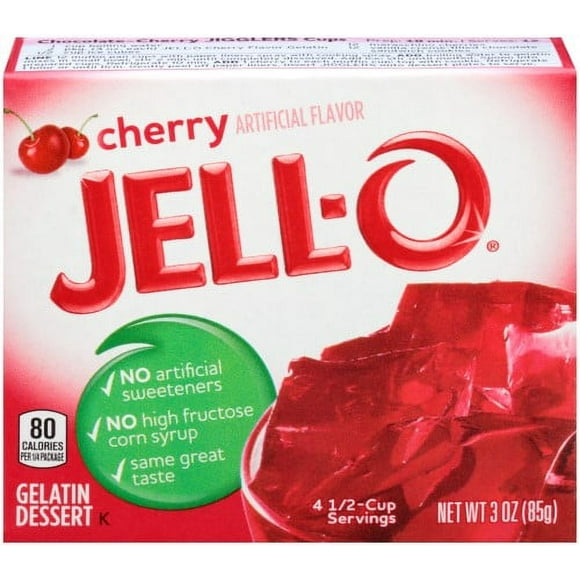 Jell-o, Gelatin Dessert, Cherry