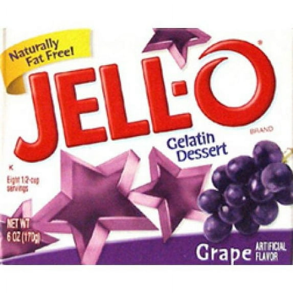 Jell-o, Gelatin Dessert, Grape