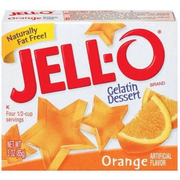 Jell-O Orange Gelatin Dessert Mix (Pack of 48)